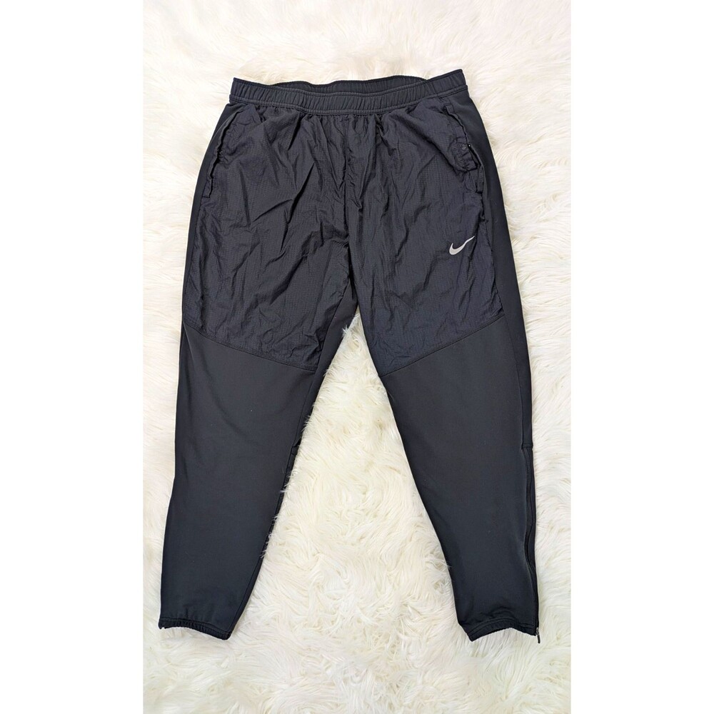 Nike Mens XL Black Running Jogger Pants Drawstring DM7148 Gymcore Athleisure